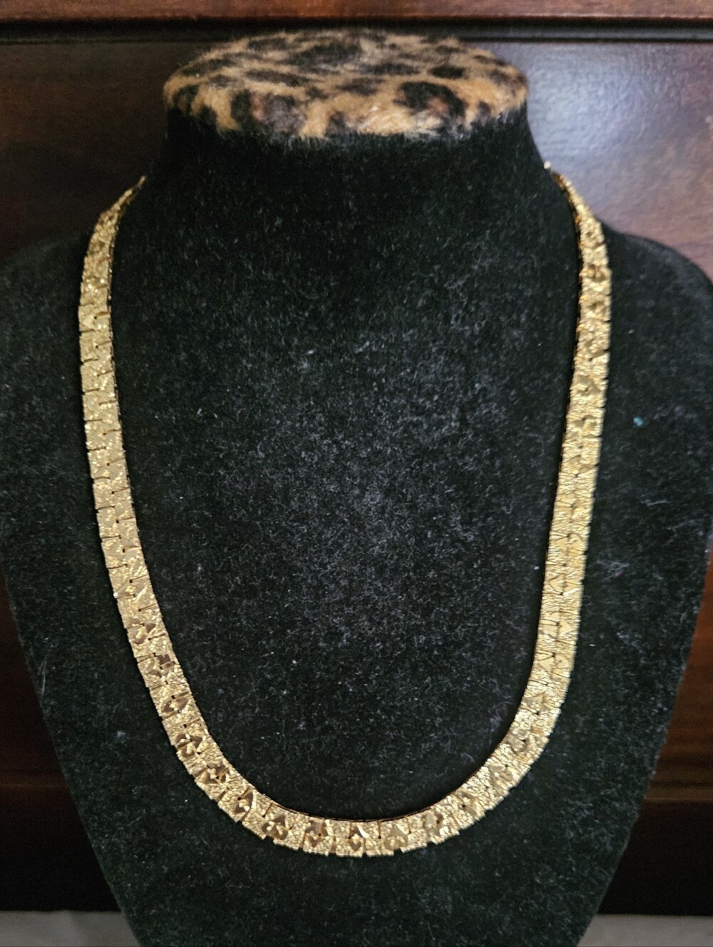 Vintage 14k.gs Nugget Link Collar Necklace